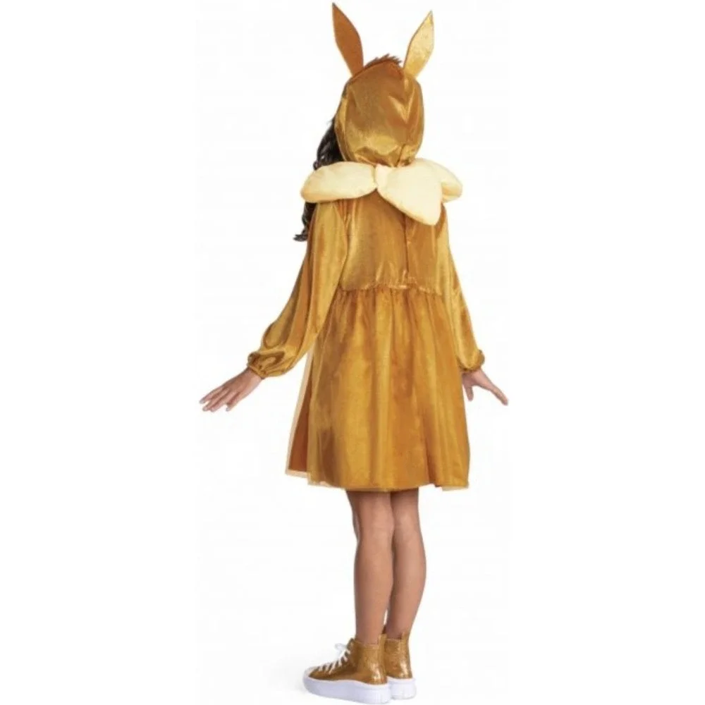 Pokemon Eevee Child Costume Dress Hood Ears Halloween Party Size S/P 4-6X‎ NEW
